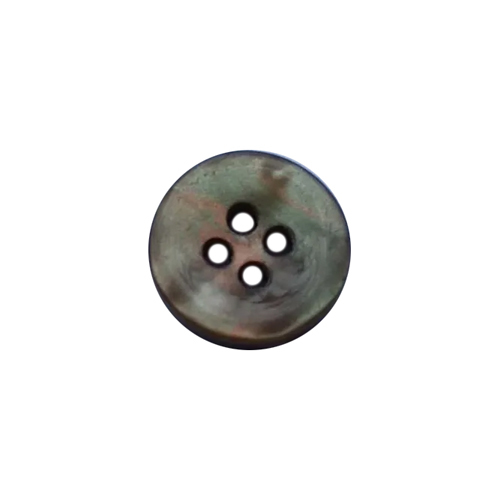 18 Line Imitation Shell Polyester Brown Button