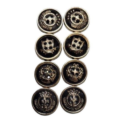 28 L Abs Epoxy Button - Color: Black