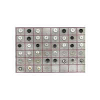 Chalk Buttons - High-quality Plastic, Custom Size Options - Round Design In Black & White For Easy Labeling Of Clothes, Bags, And More