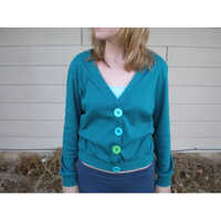 Sweater Large Button - Polyester Material, Size 32L , Round Shape with 4 Holes Design, Plain Technique for Minimalist Style