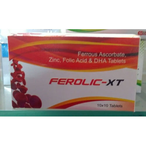 Ferrous Ascorbate Zinc Folic Acid And DHA Tablets