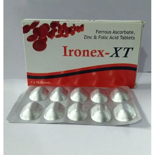 Ferrous Ascorbate Zinc And Folic Acid Tablets - Drug Type: General Medicines