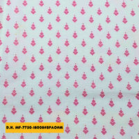 White Base Color Polylinens Print fabric