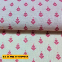 White Base Color Polylinens Print fabric