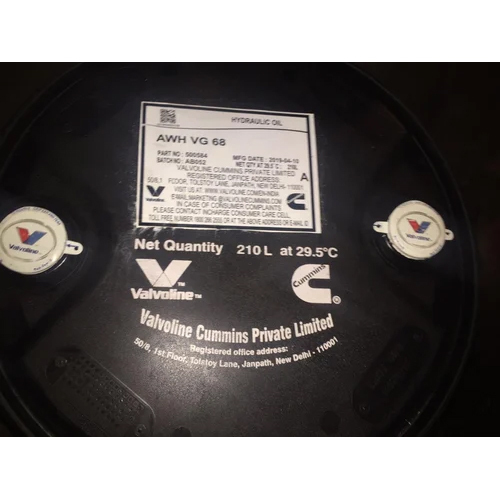 Valvoline Awh Vg 68 Hydraulic Oil