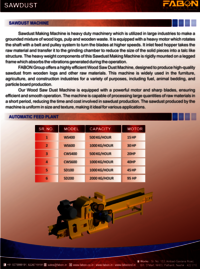 SAWDUST MAKING MACHINE 1000 KG HOUR