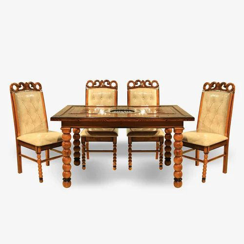 DOUBLE RING MARBLE DINING TABLE