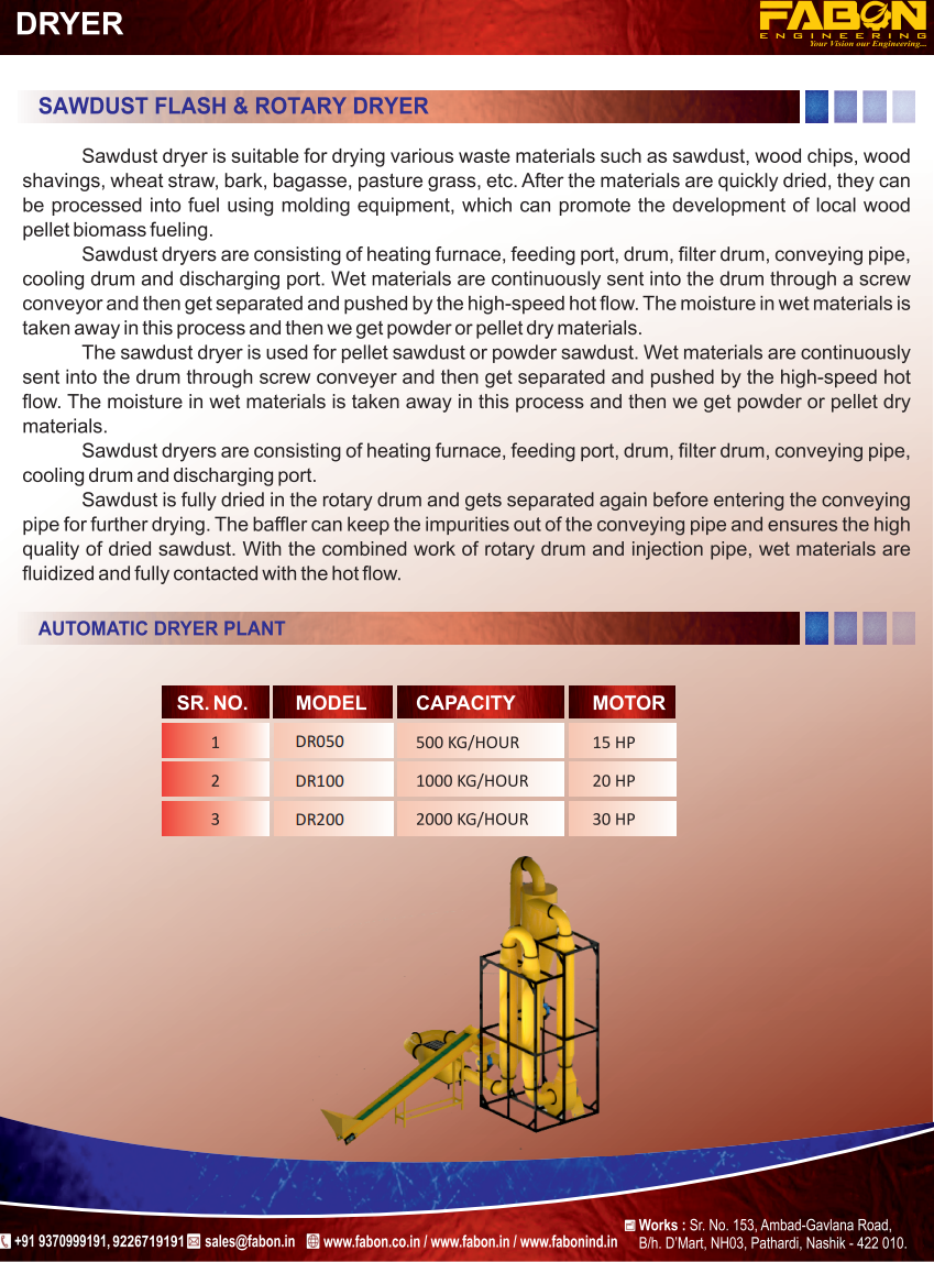 SAWDUST MAKING MACHINE 500-600 KG HOUR