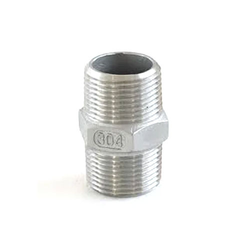 Hex Nipple - Material: Stainless Steel