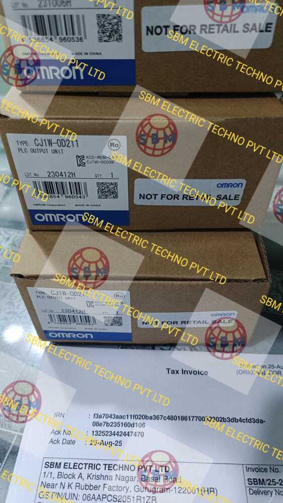 Omron Plc Input Unit, Cj1W-Od211 - Application: Industrial Automation