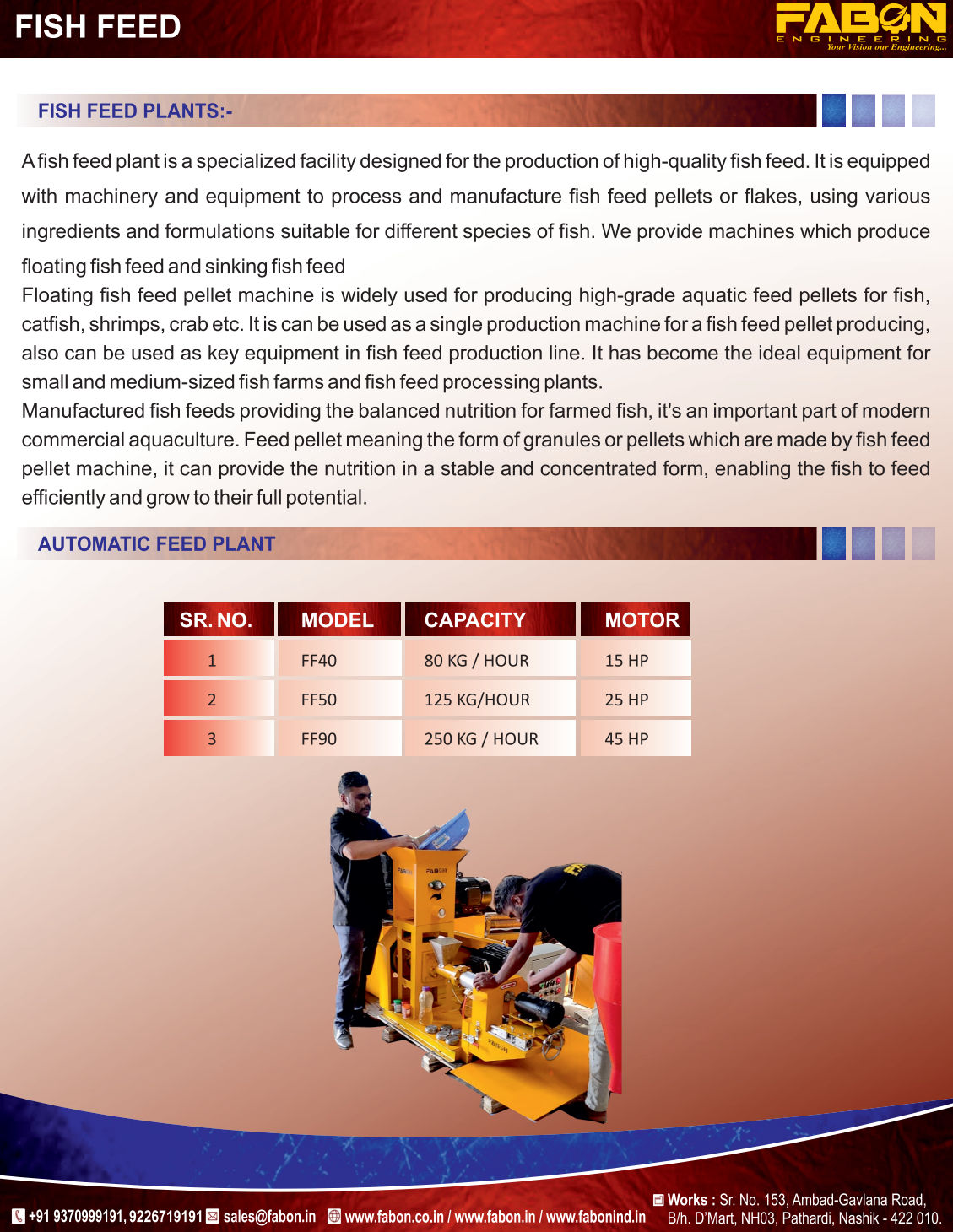 FLOTING FISH FEED MACHINE 500 KG HOUR