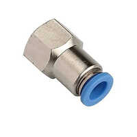 Tube Fitting Type Quick Connector - Color: Silver