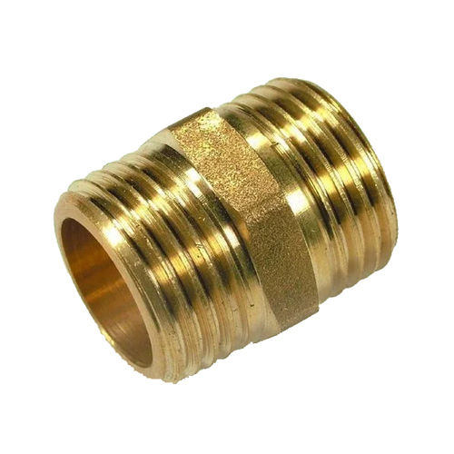 Straight Male Connector - Color: Golden