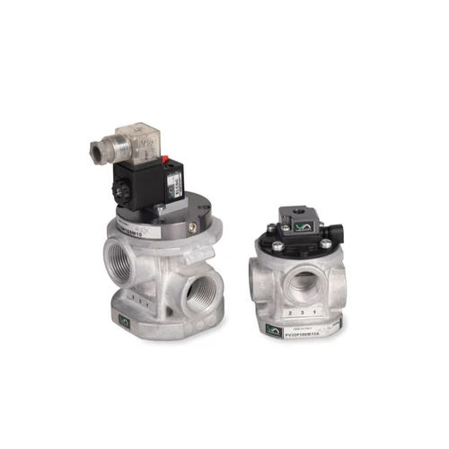 3-2 Poppet Pneumatic Valve - Color: Silver