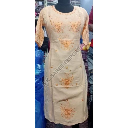 Ladies Fancy Designer Rayon Kurti - Color: Different Available