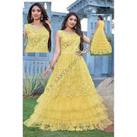 Ladies Embroidered Gown - Color: Different Available