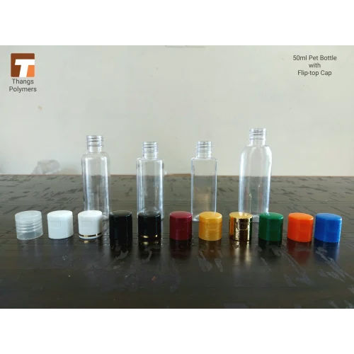 50Ml Cosmetic Pet Bottle - Color: Transparent