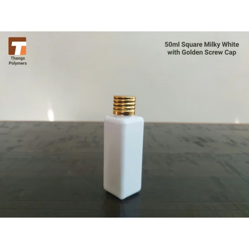 50ml Square Milky White Pet Bottle
