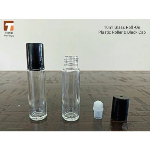 10Ml Glass Roll On Bottle - Color: Transparent