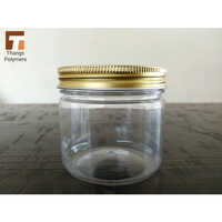 300g Cosmetic Cream Jar - Pet Material, 300g Capacity, Transparent Color, Rigid Hardness | Wide-mouth Design, Secure Screw-on Lid, Warranty Included