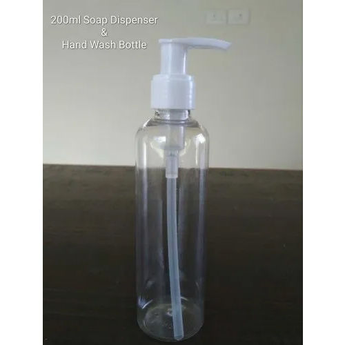 Hand Wash Bottle With Dispenser Pump - Capacity: 200 Milliliter (Ml)