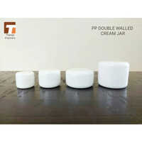 Pp Double Walled Cream Jar - Pet Plastic, Various Sizes Available, White Color, Rigid Design, Includes Warranty For Reliability