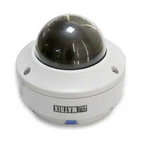 Matrix 8 Mp Ip Dome Camera - Metal, 50-60m Range, White | Features H.265 Video Output, Ir Support, Trip Wire Detection, 1-year Warranty