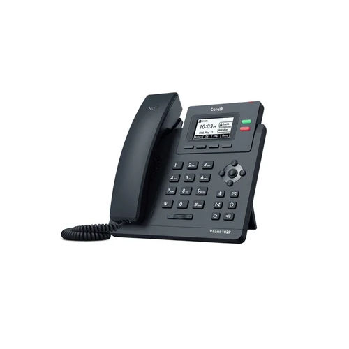 Coreip Vaani 102P Sip Landline Phone - Color: Black