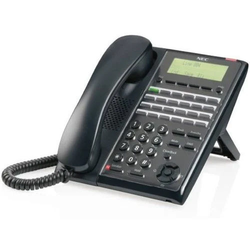 Nec Sl 2100 Black Wired Digital Phone For Office Use - Material: Metal