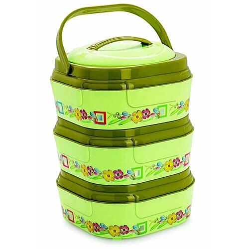 Plastic Layered Insulated Casserole Set - Model No. Tif402 - Color: Green