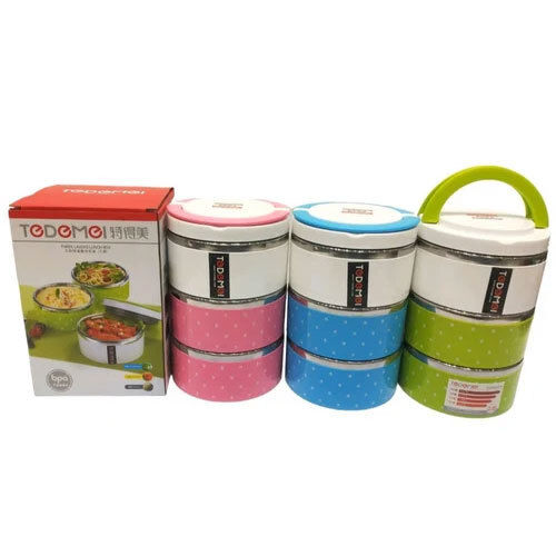 Model No. 6517 - Imported Insulated Lunch Box - Color: Multicolour