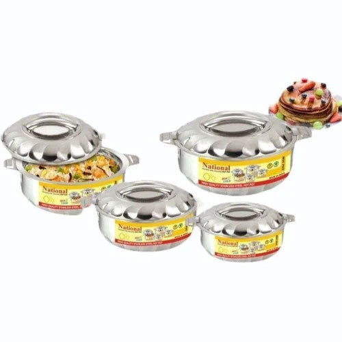 Model No. Cas-8894 -Ss 4 Piece Insulated Casserole Set - Color: Silver