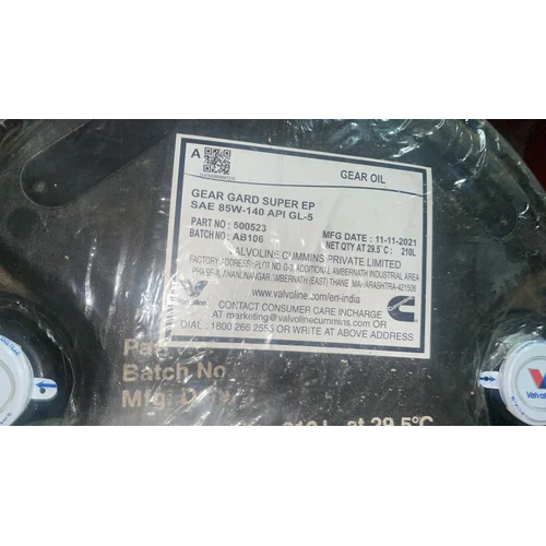 85W-140 Valvoline Gear Gard Super Gear Oil