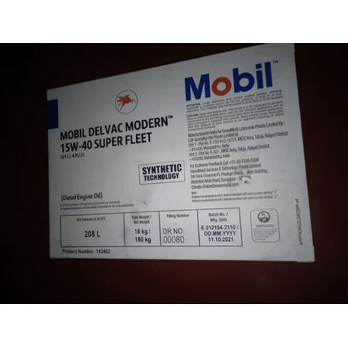 Mobil Delvac Modern 15w-40 Super Fleet Oil - Application: Industrial