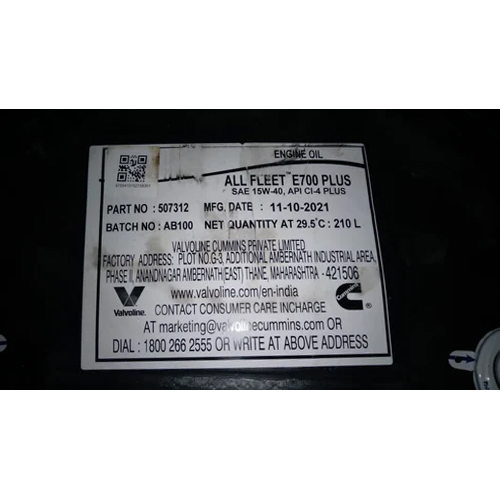 Valvoline All Fleet E700 Plus Engine Oil