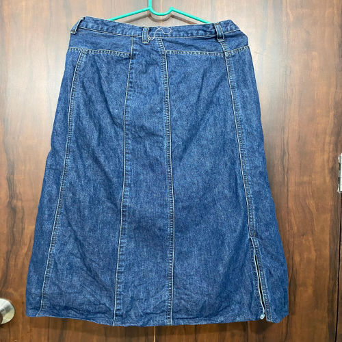 Ladies Denim Skirt Used Cloth Korean Second Hand Bale Thrift - Color: Blue