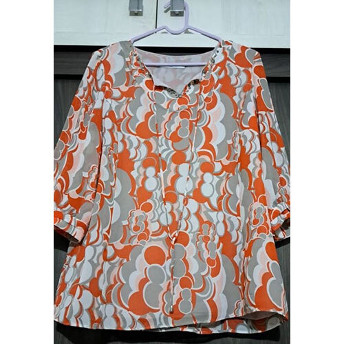 Ladies Printed Top Used Cloth Korean Second Hand Bale Thrift