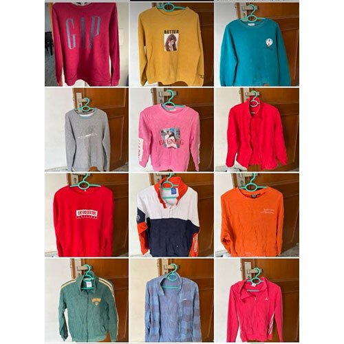 Adult Sweatshirt Used Cloth Korean Second Hand Bale Thrift - Color: Available In Different Colors