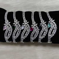 Ladies American Diamond Bracelet Set - High-quality Material, Multiple Unique Designs , Fashionable Modern Accessories For Weddings