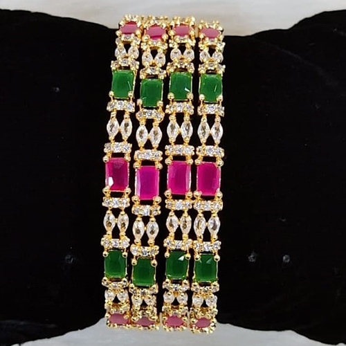 Ladies American Diamond Designer Bangles - Feature: Fashion