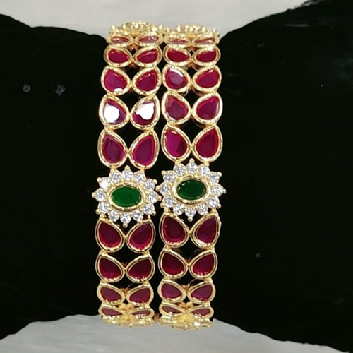 Designer American Diamond Bangles - Feature: Fashion