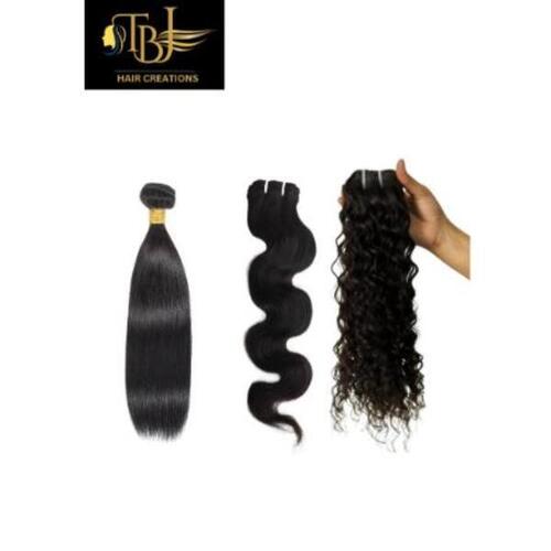 Remy Virgin Indian Temple Donated Human Hair Weft Extensions Curly Straight Wavy Samples