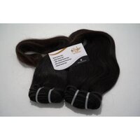 Remy Virgin Indian Temple Donated Human Hair Weft Extensions Curly Straight Wavy Samples