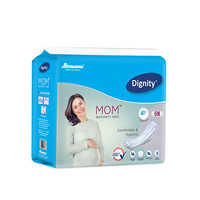 Dignity Mom Maternity Pads - Soft Cotton, Disposable, White Color | Comfort For Postpartum Bleeding, Pack Of 5
