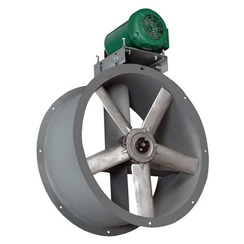 Inline Tubeaxial Fan - Blade Material: Steel