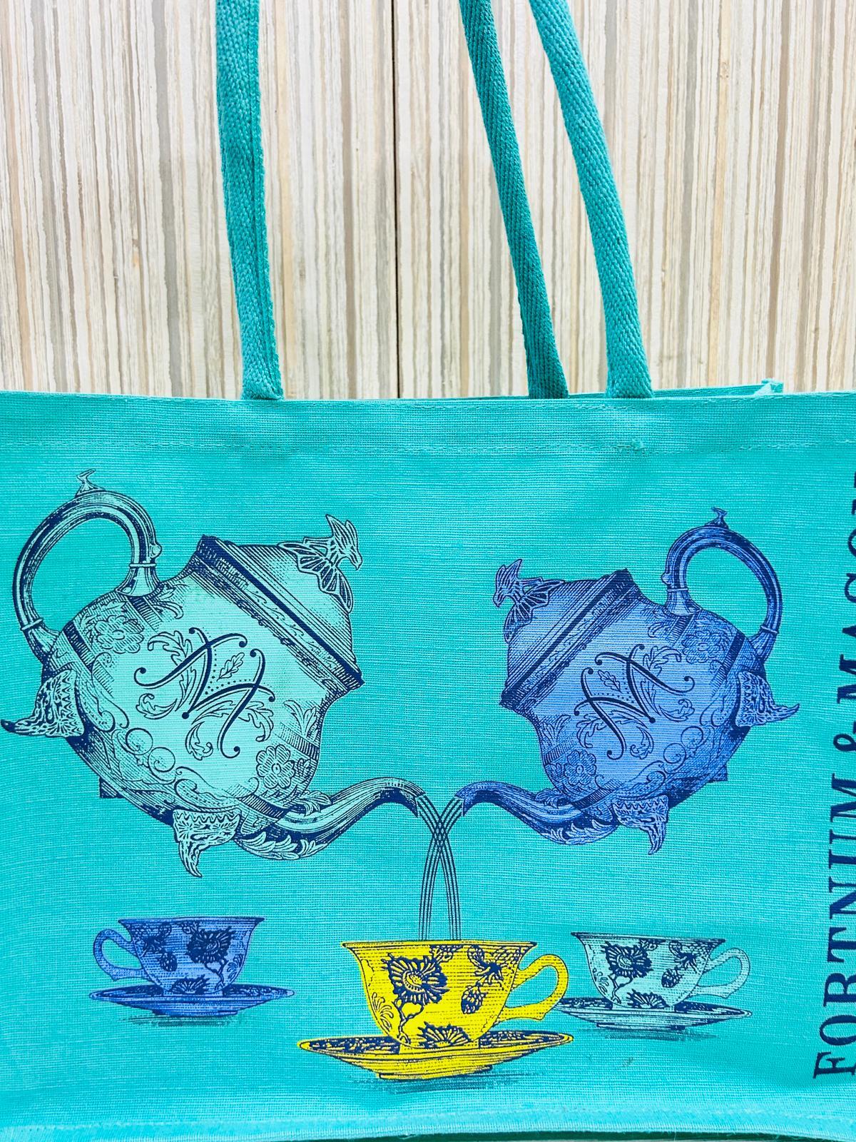 Beautifully Printed Jucos ( Combination of Jute & Cotton) Ladies Shopping Bag for Versatile Use