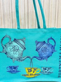 Beautifully Printed Jucos ( Combination of Jute & Cotton) Ladies Shopping Bag for Versatile Use