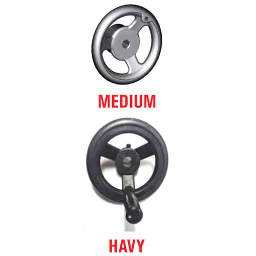 Medium And Heavy C I Hand Wheel - Color: Silver & Black