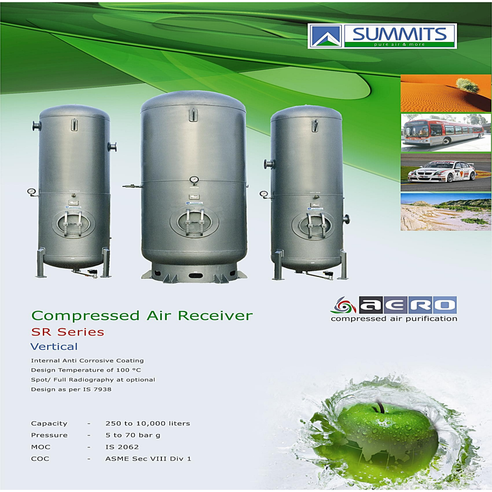 Air Receiver Tank - Metal, New | Blue Air Storage Solution