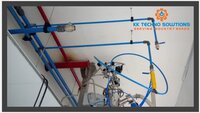 Modular Compressed Aluminium Airpipe System - Color: Blue